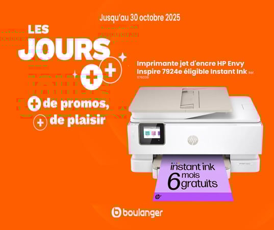 Imprimante jet d'encre HP Envy Inspire 7924e éligible Instant Ink Réf. 1176039