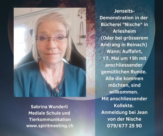 Bitte gleich anmelden! info@spiritmeeting.ch