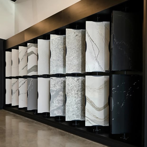 Cambria Sales and Distribution Center Showroom - Kansas City design display wall