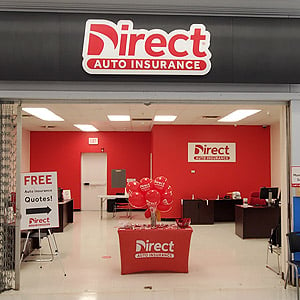 Direct Auto Insurance storefront located at  2400 N. Hervey St., Hope