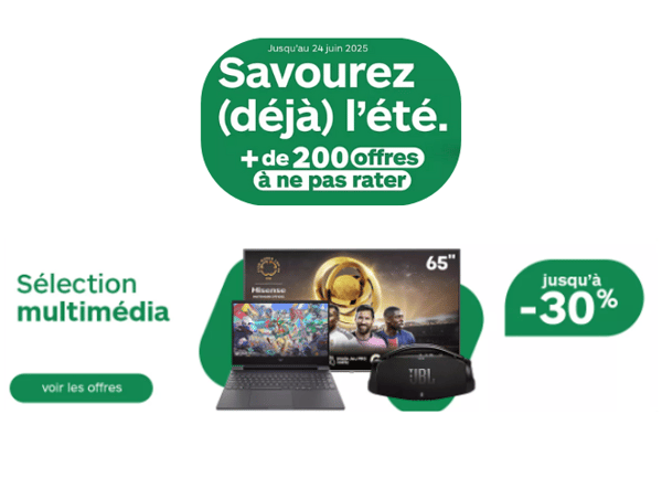Vibrez tout l’été avec le multimédia jusqu’à -30%