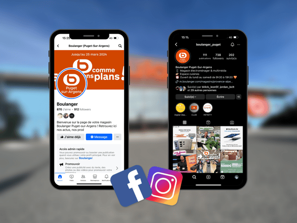 Instagram et Facebook / Boulanger Puet-sur-Argens