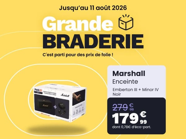 Grande Braderie à Biganos : Le son légendaire Marshall à prix de folie !