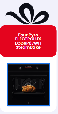 Four Pyro ELECTROLUX EOD6P67WH SteamBake