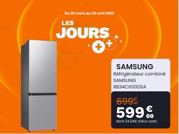 Réfrigérateur combiné SAMSUNG RB34C600DSA