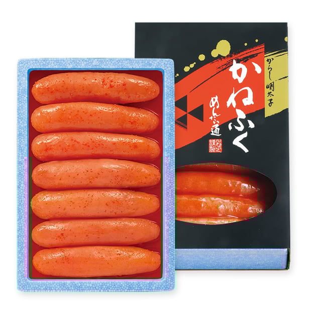 350g（3〜4本）が２袋入った贈答用の「ふとっぱら辛子明太子700g」（イメージ）