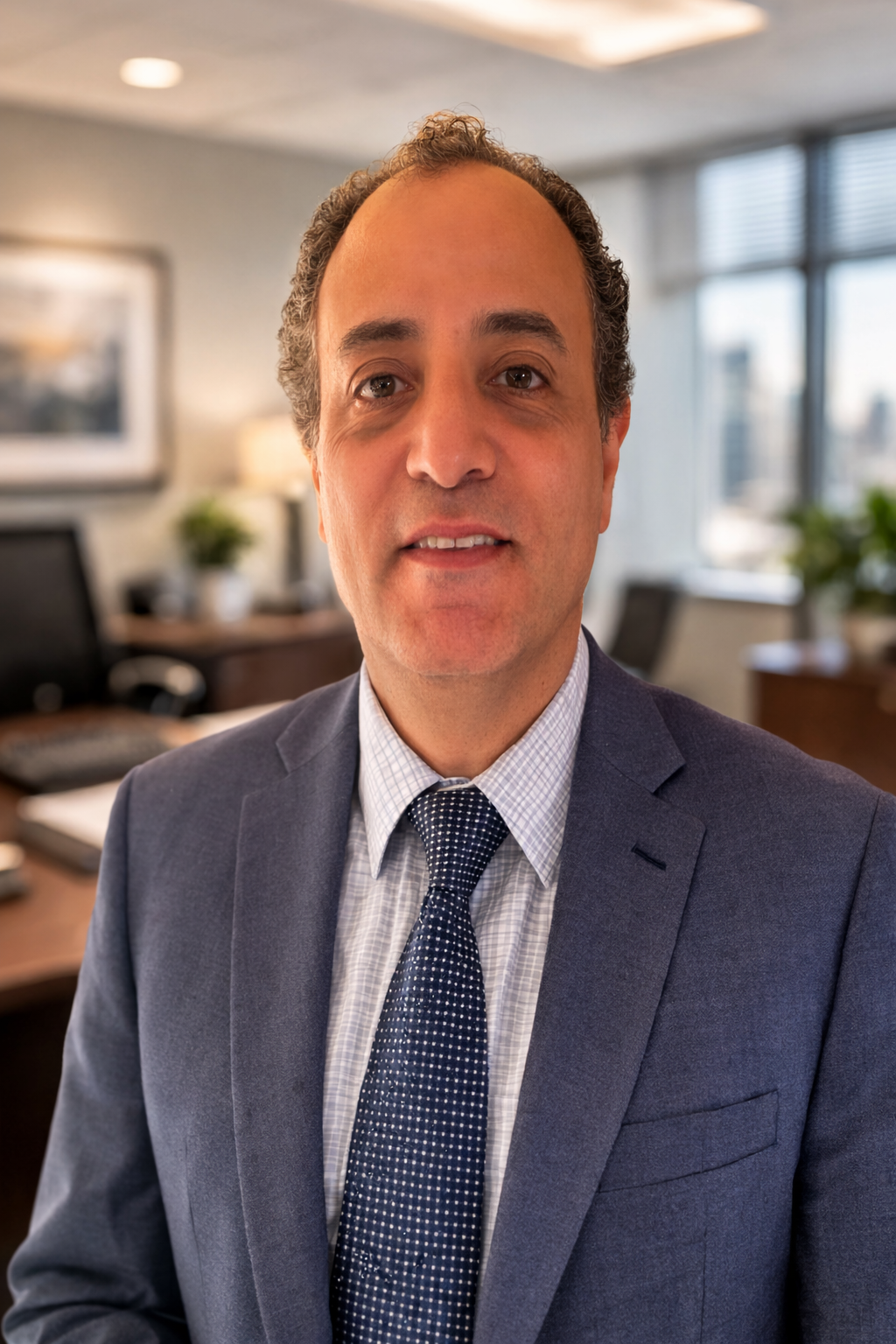 Agent In Mentor Ohio, Hany Potroos, In an office background