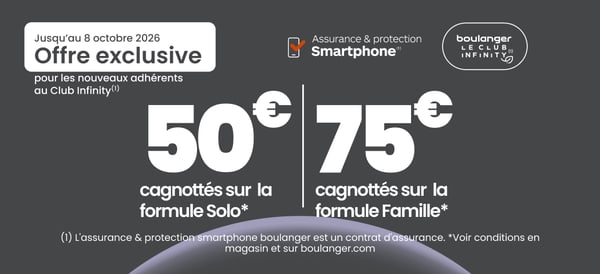 cagnotte, infinity, club+, fidélité