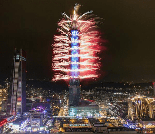 台北の花火のイメージ