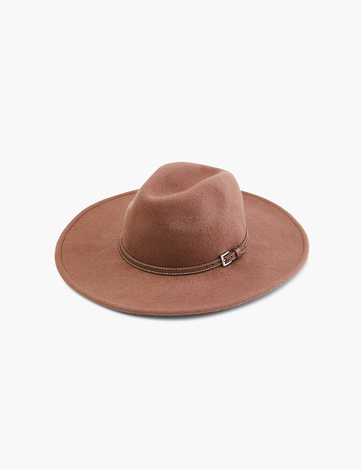 tan felt fedora hat