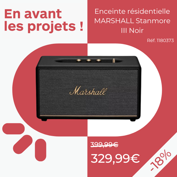 Enceinte résidentielle MARSHALL Stanmore III Noir