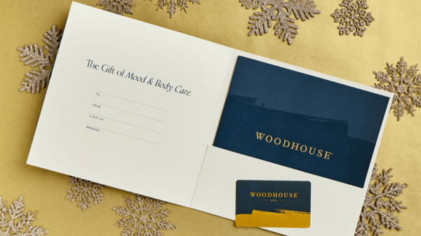 Holiday gift cards at Woodhouse Spa