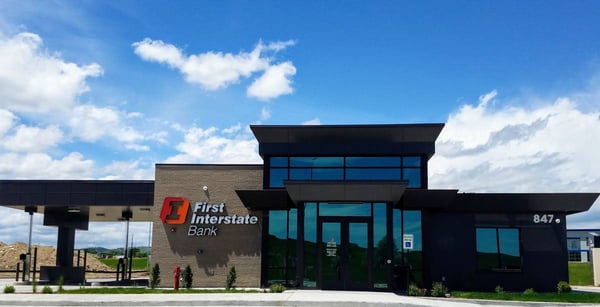 Exterior image of First Interstate Bank in Rapid City, South Dakota.