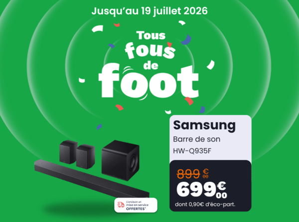 Vous recherchez une barre de son à Niort ? Venez découvrir l'offre sur la barre de son Samsung HW-Q935F à boulanger Niort