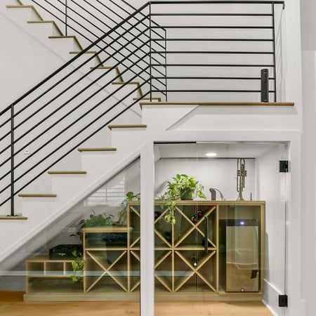 Custom pantry design with wine cabinetry California Closets Gulf Coast & New Orleans