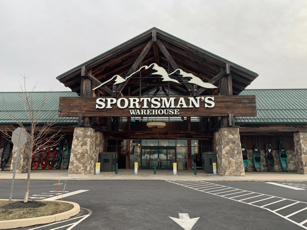 The front entrance of Sportsman's Warehouse in Camp Hill