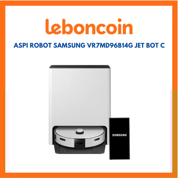 Offre Leboncoin  Aspi Robot SAMSUNG VR7MD96B14G Jet Bot C Ref 1210001  Garantie 2 ans chez Boulanger Bordeaux Mérignac.