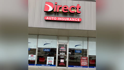 Direct Auto Insurance storefront located at  803 Saint Mary St, Thibodaux