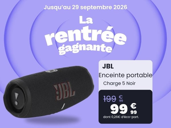 Enceinte portable JBL Charge 5 Noir
