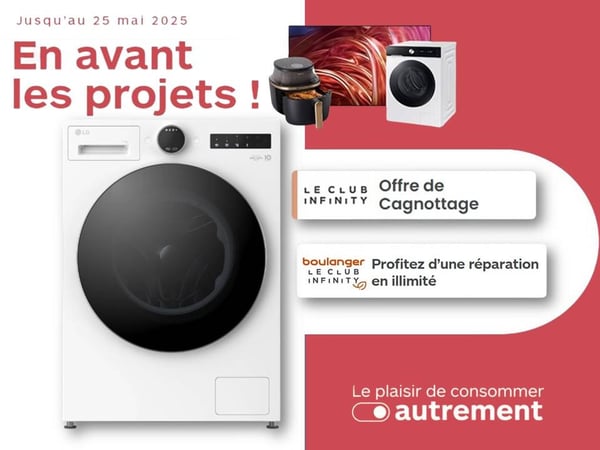 En avant les projets ! Révolutionnez votre buanderie avec nos lave-linges performants à Boulanger Châteauroux !
