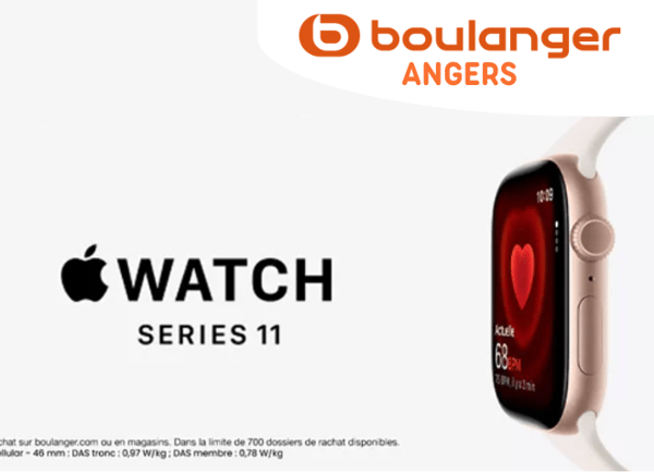 Sortie Apple Watch series 11 pro 3 magasin Boulanger Angers