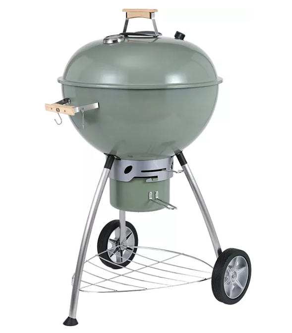 Barbecue charbon ESSENTIELB EBCK1 vert sur pieds 55 cm