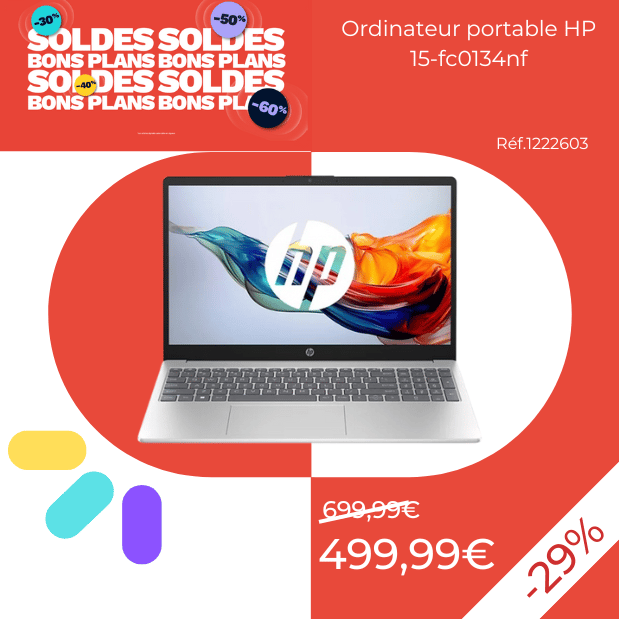 Ordinateur portable HP 15-fc0134nf