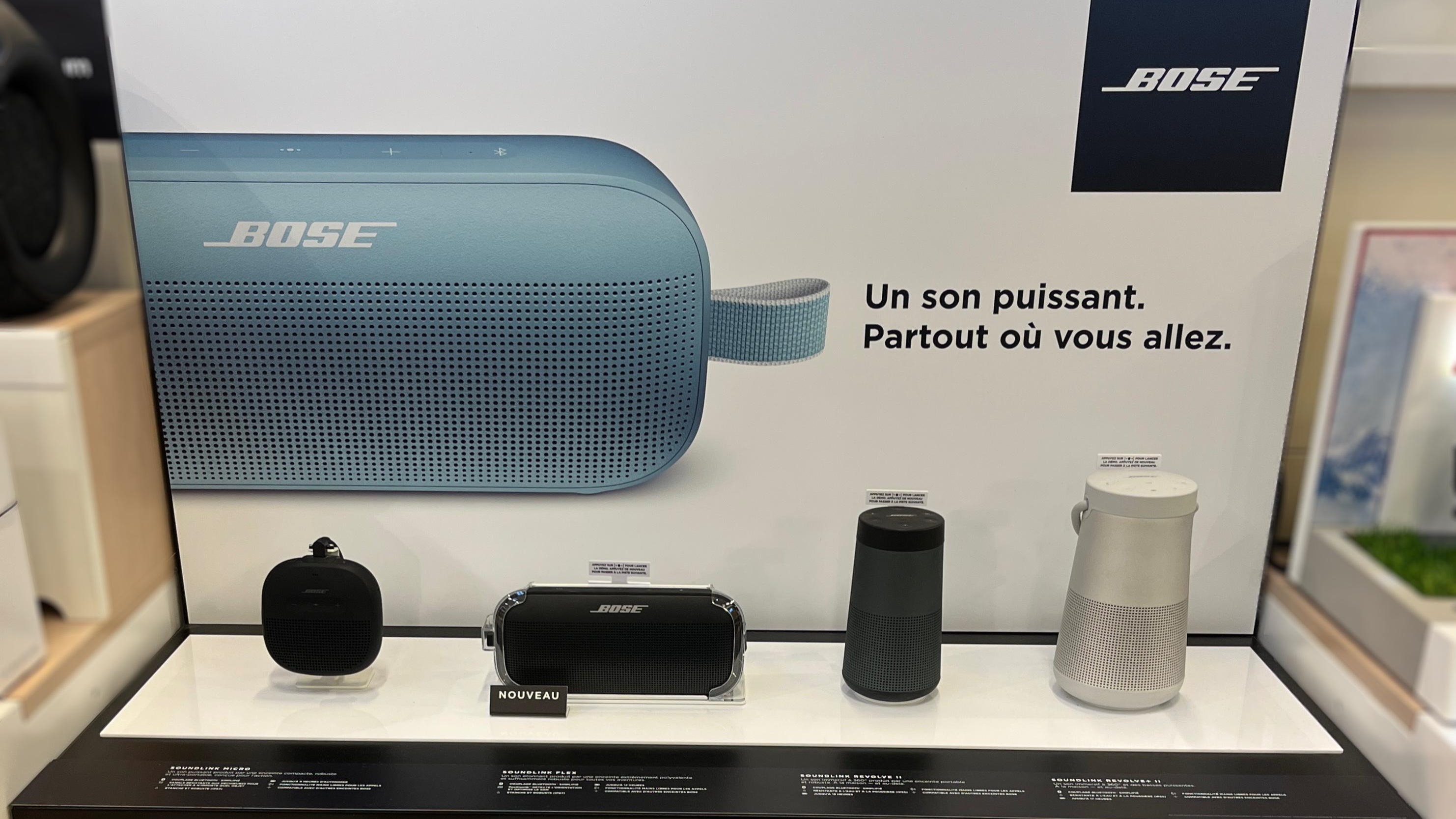 Enceinte Bluetooth Bose - Boulanger Compiègne