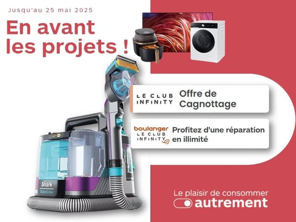 En avant les projets ! Découvrez les shampouineuses chez Boulanger Châteauroux