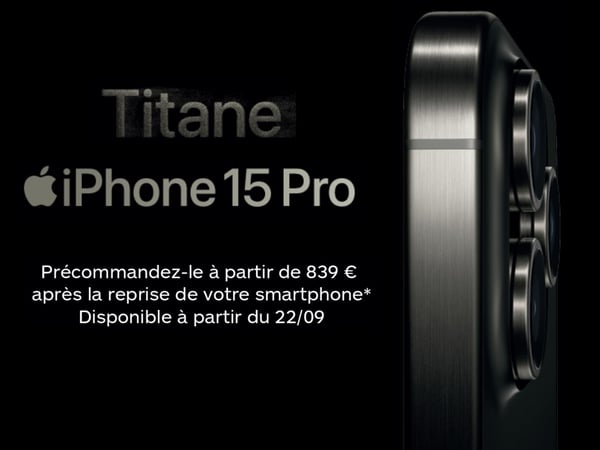 Nouvel iPhone 15 Pro dans votre magasin Boulanger Arras !