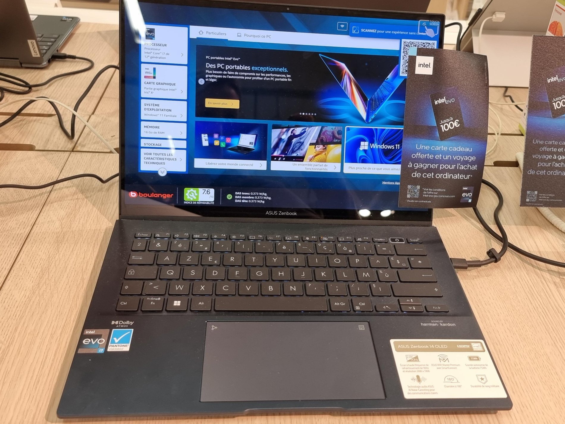 Asus vivobook qualité bonne marque
processeur intel