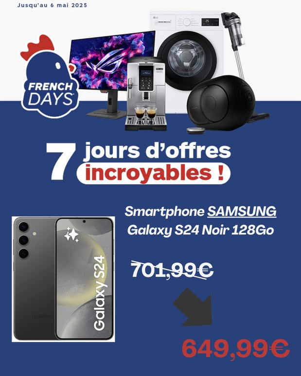 Smartphone SAMSUNG Galaxy S24 Noir 128GO