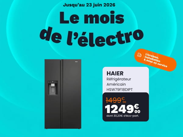 Réfrigérateur Américain HAIER HSW79F18DIPT