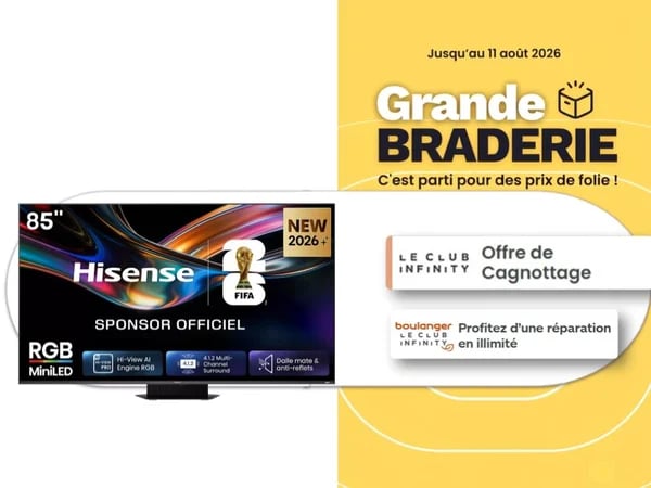 Changez de télé sans exploser votre budget : la braderie est là chez Boulanger Anglet!!