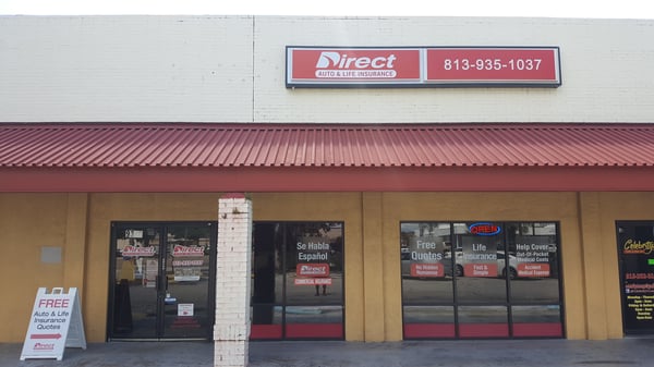 Direct Auto Insurance storefront located at  9340 N Florida Ave, Tampa