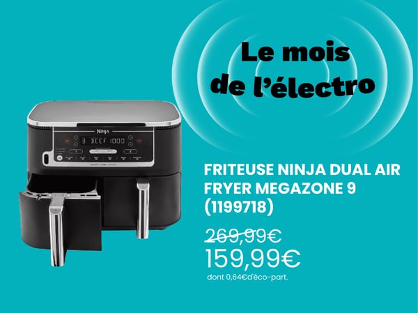 Friteuse sans huile NINJA Foodi DualZone 9,6l AF451EU avec sonde