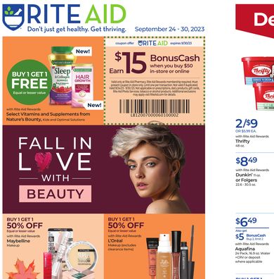 Rite Aid Weekly Ad - Sept 24th - Sept 30th