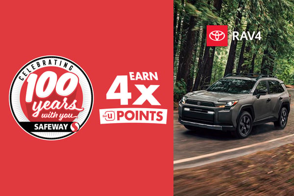 celebrating 100 years with you earn four times the points the for you safeway app