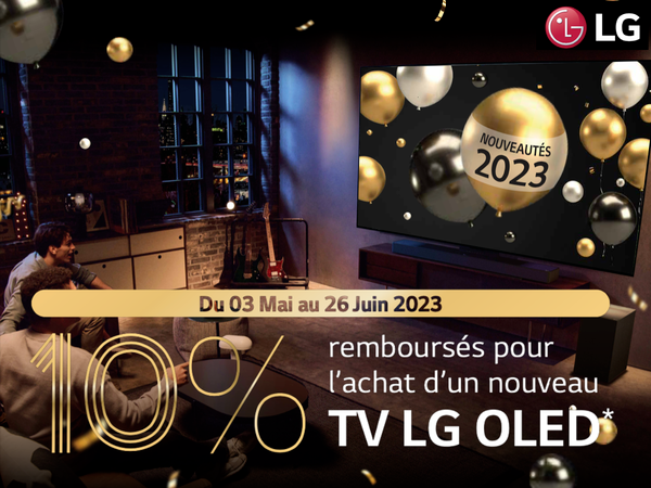 10% remboursés pour l'achat d'une TV LG Oled dans votre magasin Boulanger Saint Etienne Villars