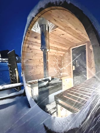 Tonneau Sauna Panoramique