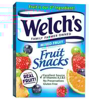 Save $1.25 on TWO (2) Welch’s® Fruit Snacks (8oz or larger bag or 8ct or larger box) - Exp. 4/30/23