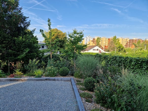 Notre réalisation, jardin privé à Genève