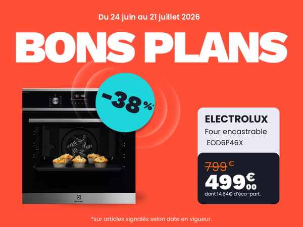 Four encastrable ELECTROLUX EOD6P46X Pyrolyse Chaleur tournante et Vapeur SteamBake 72L