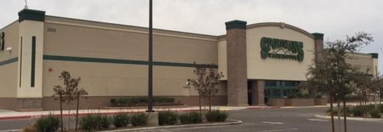 The front entrance of Sportsman's Warehouse in Visalia