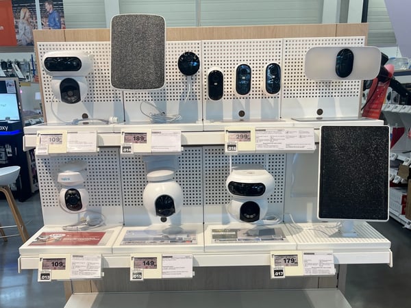 Caméra connectée, panneau solaire, caméra connectée intérieur, caméra connectée extérieur chez Boulanger STE Eulalie