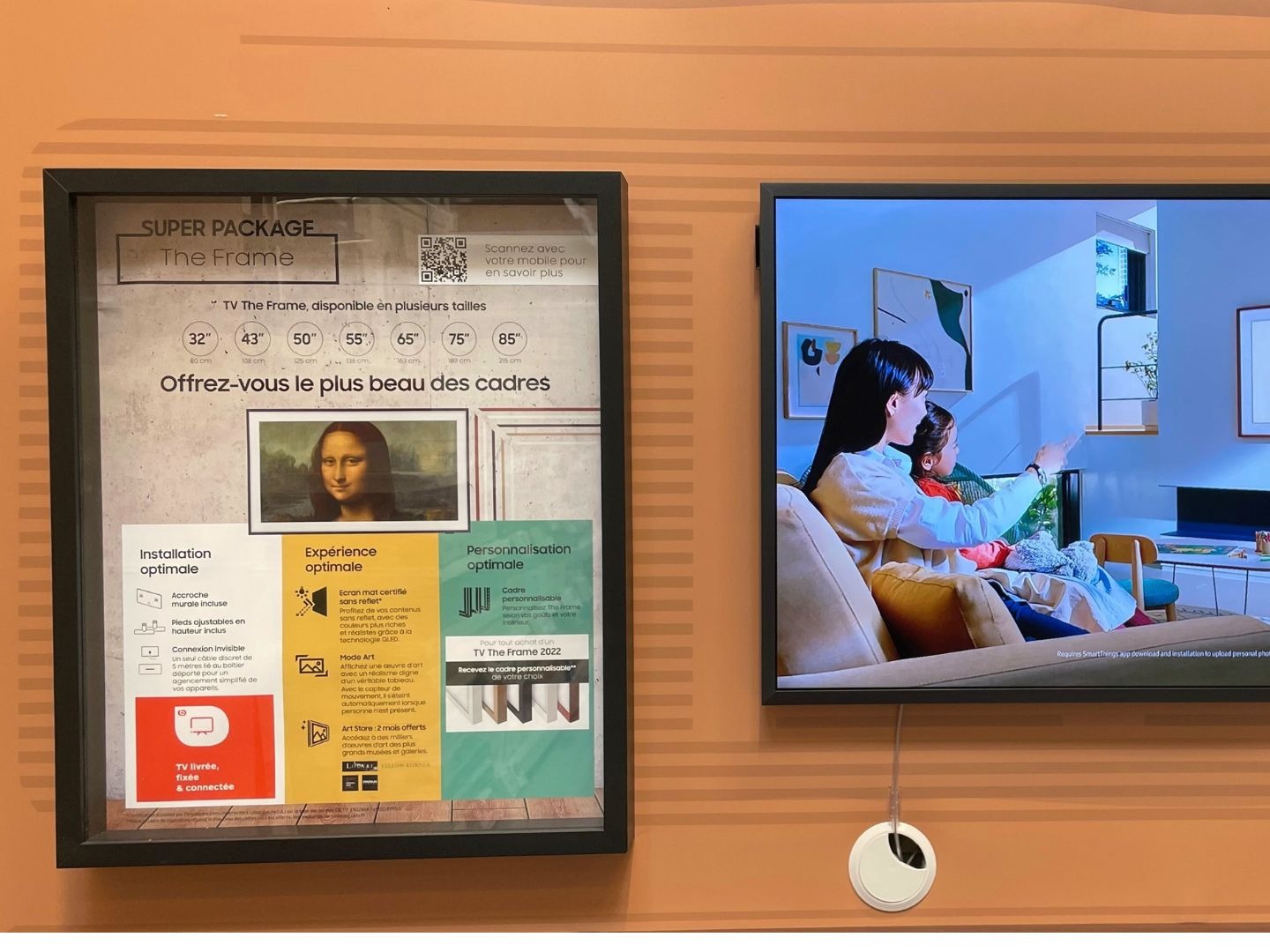 Samsung The Frame c'est plus qu'un télé, c'est un tableau dans votre salon. Pour vous l'offrir rendez vous chez Boulanger Chateauroux, magasin cap sud
