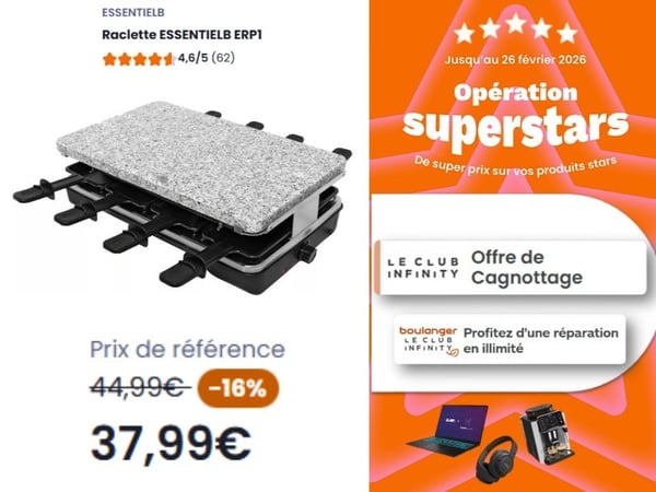 Sélection rablette & fondue à  Boulanger La Rochelle Angoulins