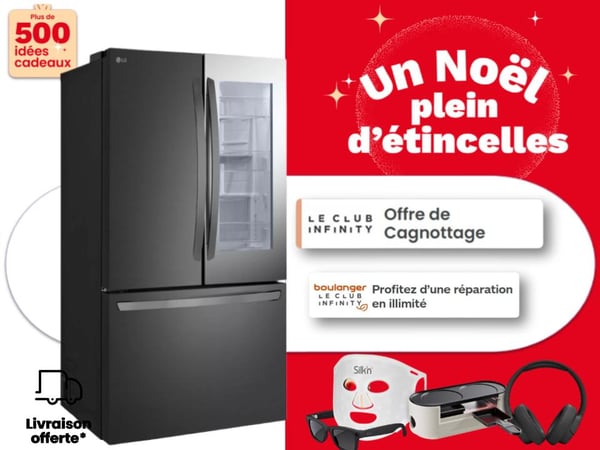 Réfrigérateur multiportes en promotion chez Boulanger Toulouse Colomiers – frigo américain, combiné, no frost et grande capacité, disponible chez Samsung, LG, Haier et Hisense avec livraison gratuite et offres spéciales.
Réfrigérateur multiportes disponible chez Boulanger Toulouse Colomiers – Frigo grande capacité avec froid ventilé, no frost et design moderne, modèles disponibles aussi chez Samsung, LG, Whirlpool, Bosch, Electrolux et Hisense.