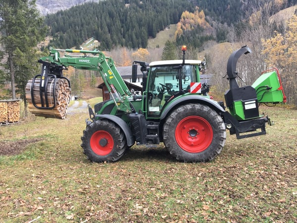 Holz häckseln