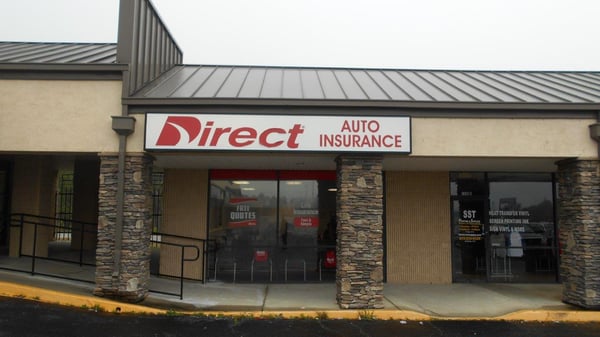 Direct Auto Insurance storefront located at  1390 Gray Highway, Macon